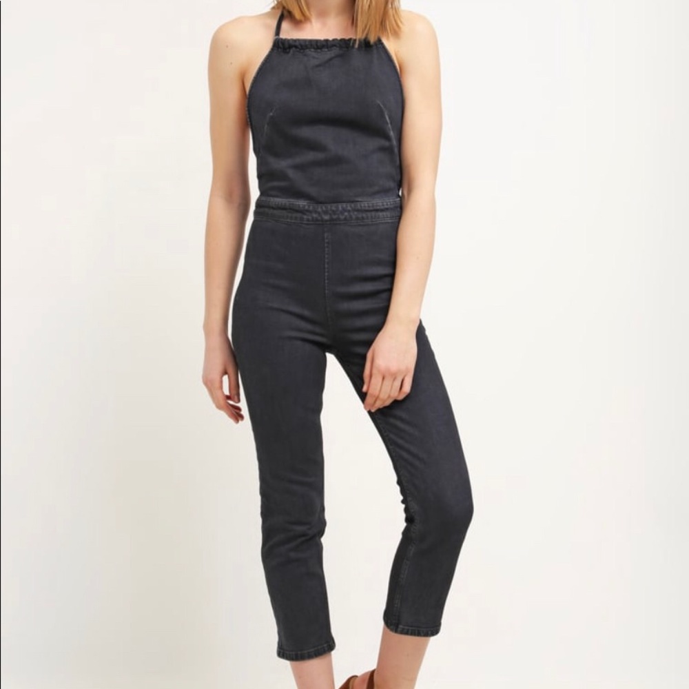 Free People Denim Jumpsuit